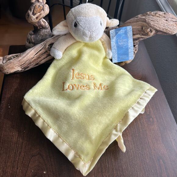 NWT Precious Moments "Jesus Loves Me" lamb security blanket or lovey - Picture 1 of 5